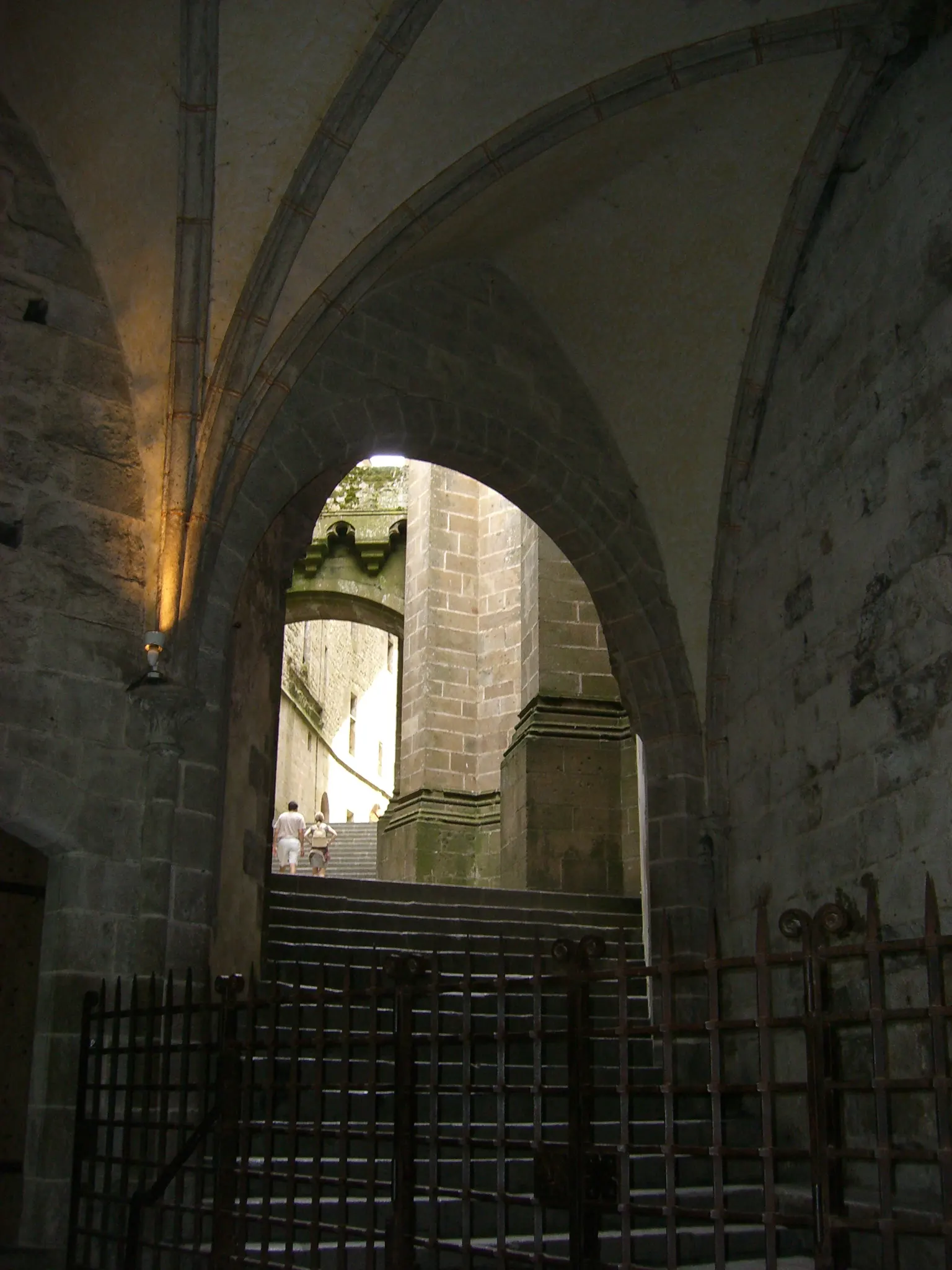 2006 Jun - The abbey steps to the Mont-Saint-Michel - Normandy